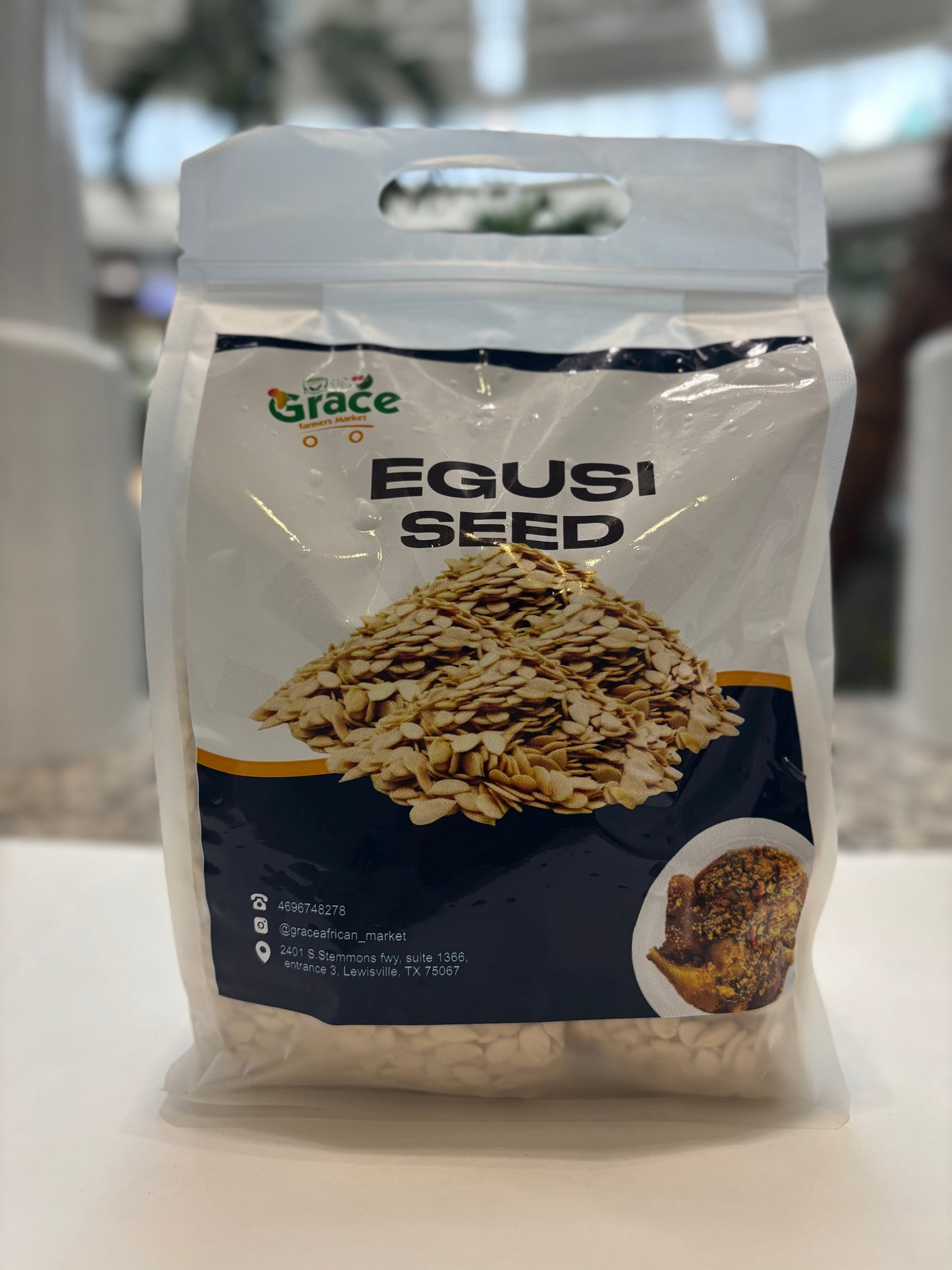 Grace Farmers Market Egusi Seeds Premium Melon Seeds for Soups