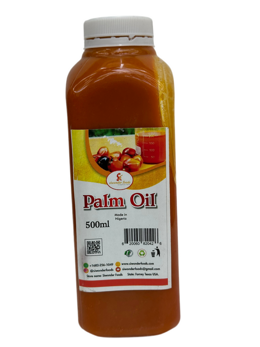 Siwanda Foods Palm Oil – Pure, Nutrient-Rich Oil for Cooking & Authentic Flavors – 550 ml Bottle