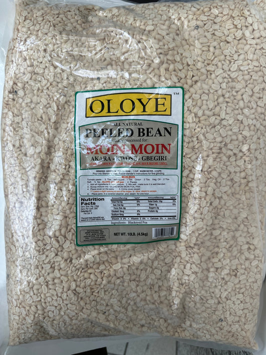 Oloye Peeled Beans – Ready-to-Cook Nutritious Legumes – 10 LB