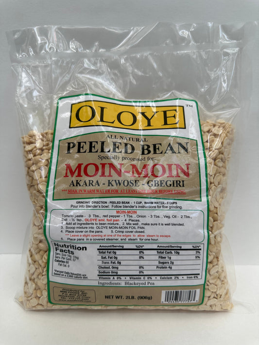 Oloye Peeled Beans – Ready-to-Cook Nutritious Legumes – 2lb